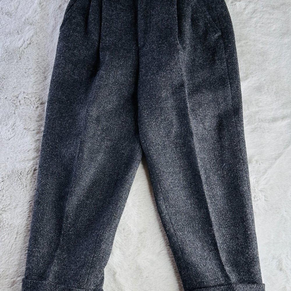 Magil Baby Pants Boys‎ 6 Wool Trousers Gray Pleated Lined Classic Traditional